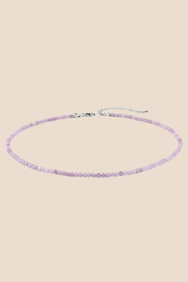 Colorful Dopamine Purple Beaded Necklace