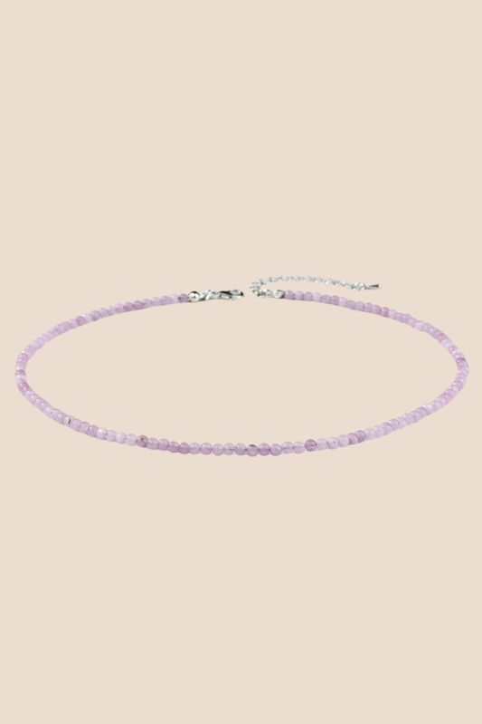 Colorful Dopamine Purple Beaded Necklace