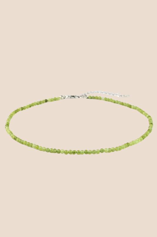 Colorful Dopamine Dark Green Beaded Necklace