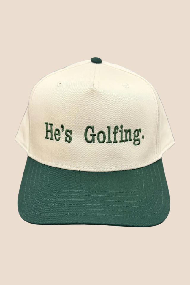 He's Golfing Cap