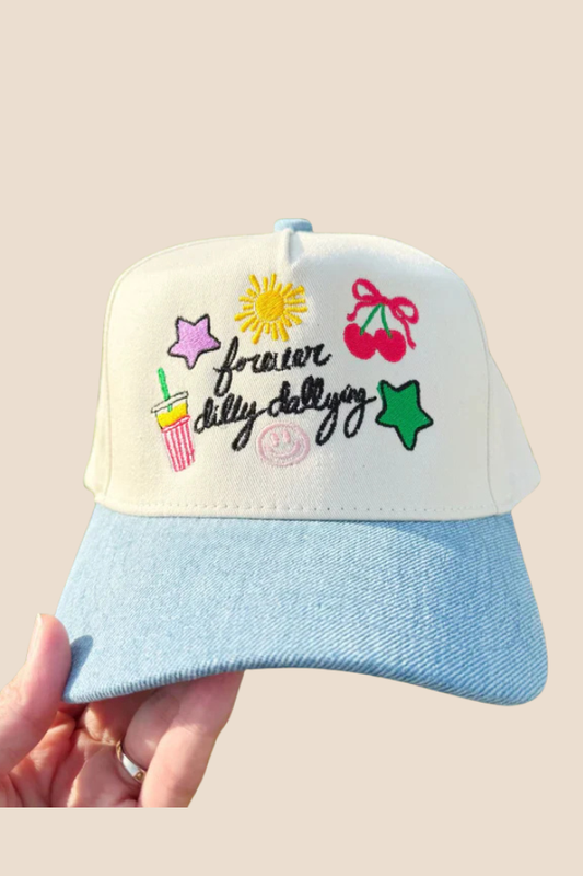 Forever Dilly Dalling Denim Cap