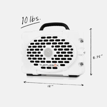 Turtlebox GEN3 Waterproof White Speaker