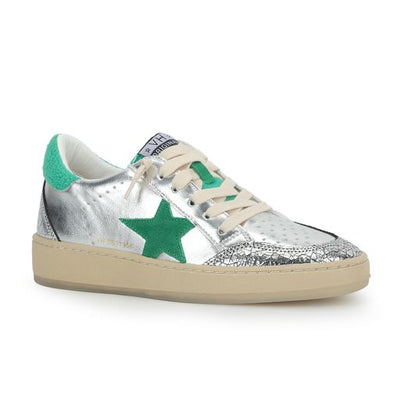 Denisse 10 Silver/Green Multi Sneaker