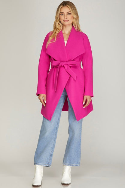 Time to Unwind Pink Coat