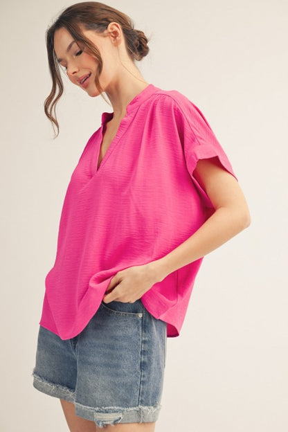 Breaking New Hot Pink Top