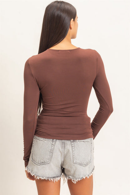Back to Reality Brown Top