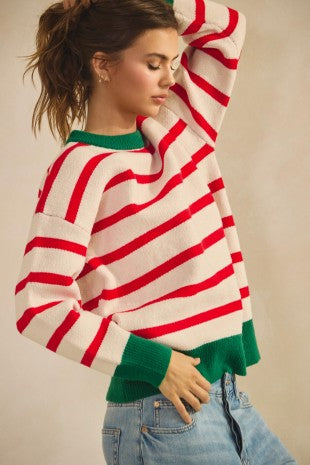 PRE-ORDER Christmas Striped Sweater