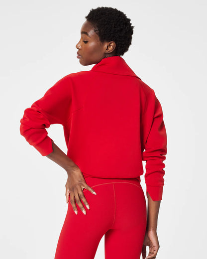 AirEssentials Red Half Zip Top