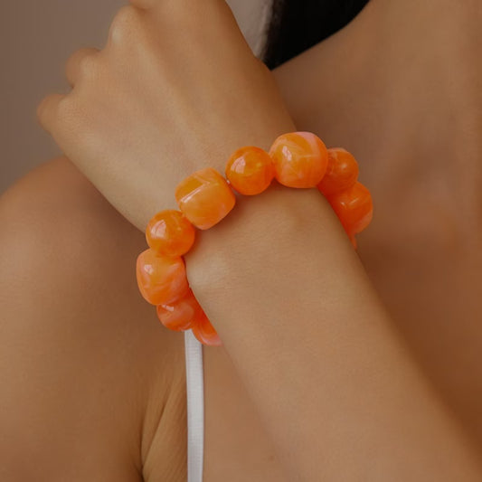 Simple Luxe Orange Bracelet