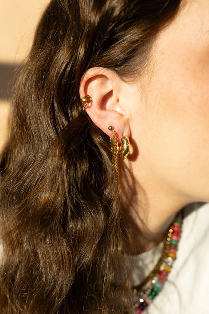 Ebby Multicolor Hoop Earrings