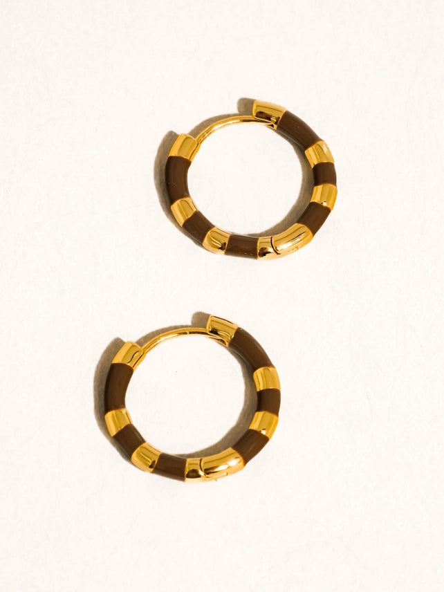 Avielle Brown Hoop Earring