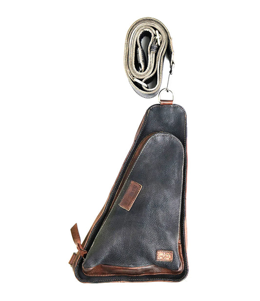 Adept Black Teak Rustic Crossbody