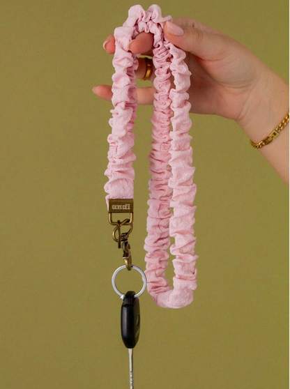 Dainty Pink Textured Lanyard