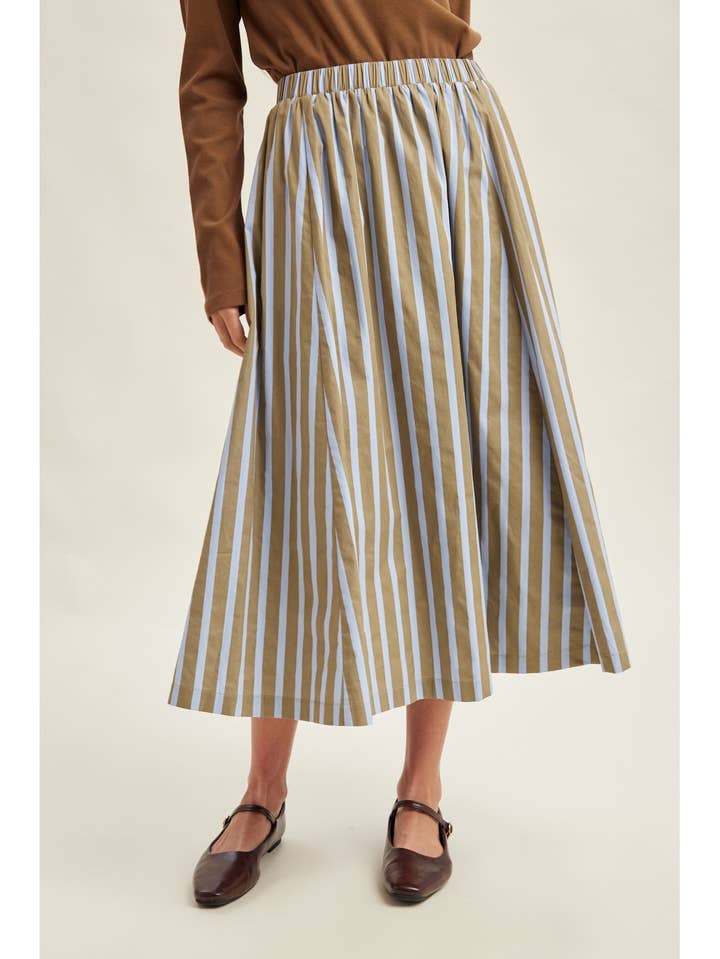 Coastal Striped Skirt