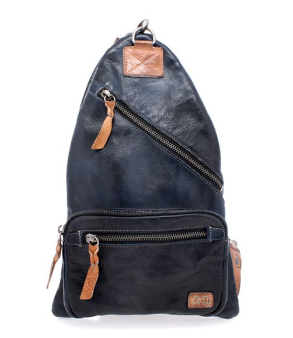 Andie Cobalt Tan Rustic Sling Backpack