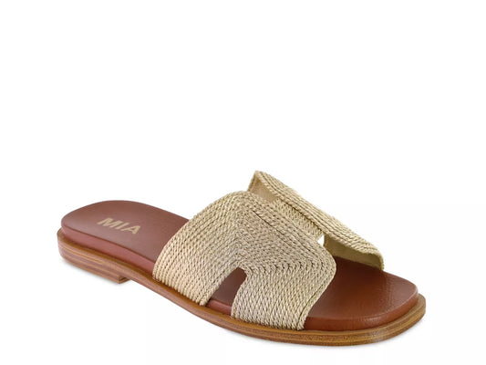 Dia Gold Flat Sandal