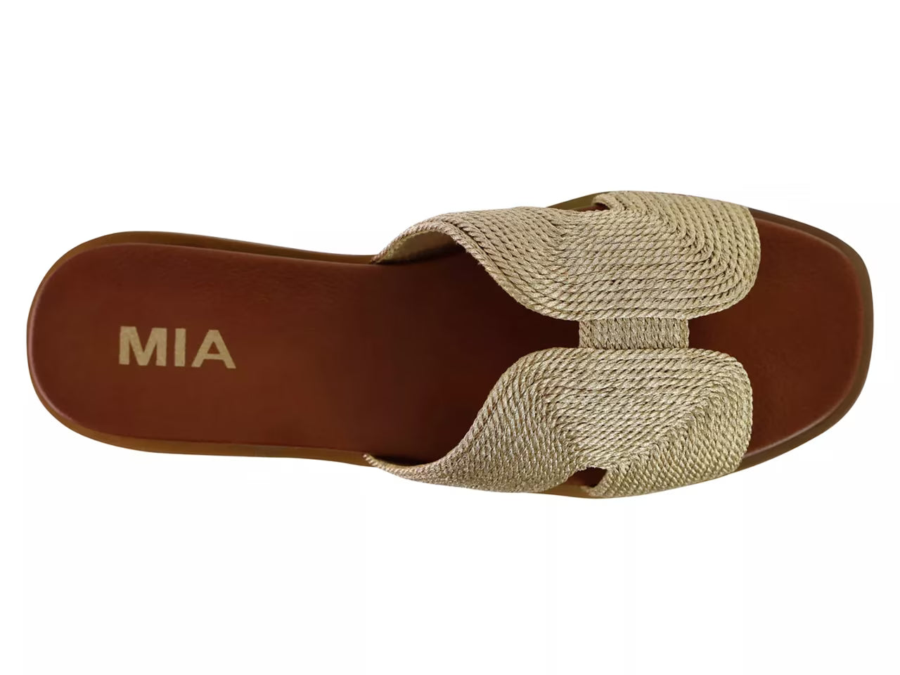 Dia Gold Flat Sandal