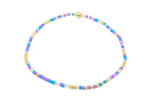 Colorful #2 with 14K Gold Filled Beaded Bracelet