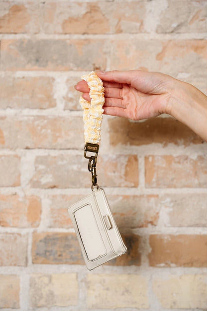 Yellow Gingham Keychain