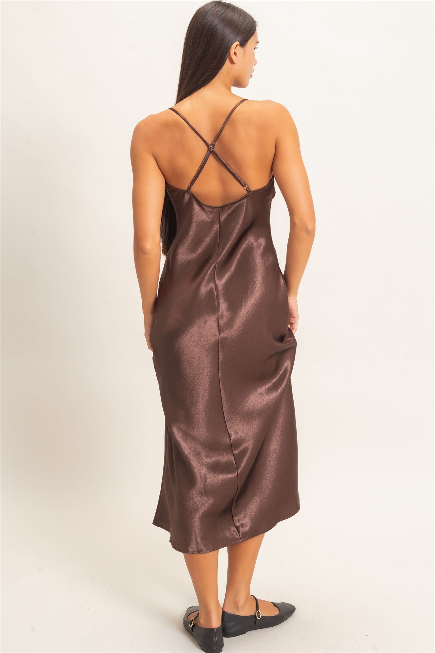 Poetic Charm Dark Brown Dress