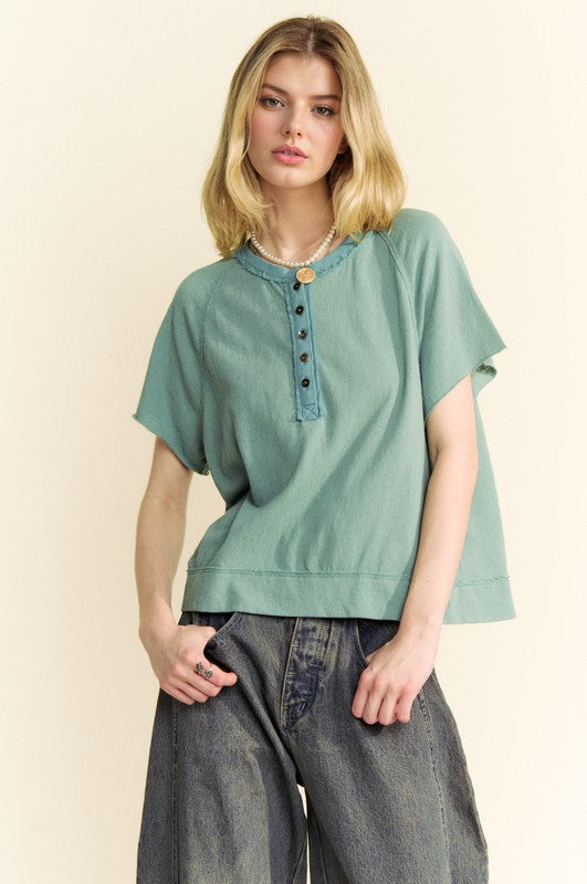 Breezy Style Olive Sage Top