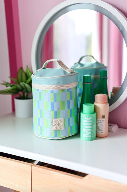 Barrel Organizer Watercolor Toiletry Bag