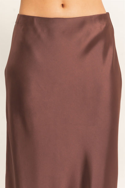 Classic Elegance Dark Brown Skirt