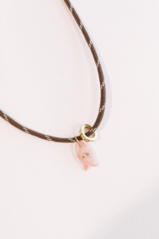 Lucky Catch Cord Necklace