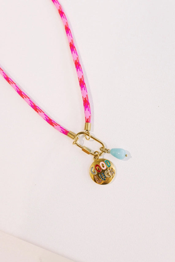 Good Luck Babe Cord Necklace