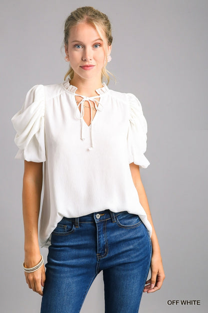 Always Playful Off White Top