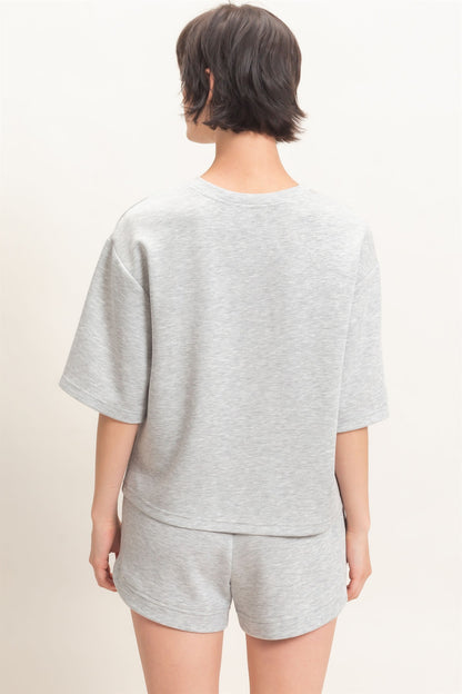 On My Time Heather Grey Set