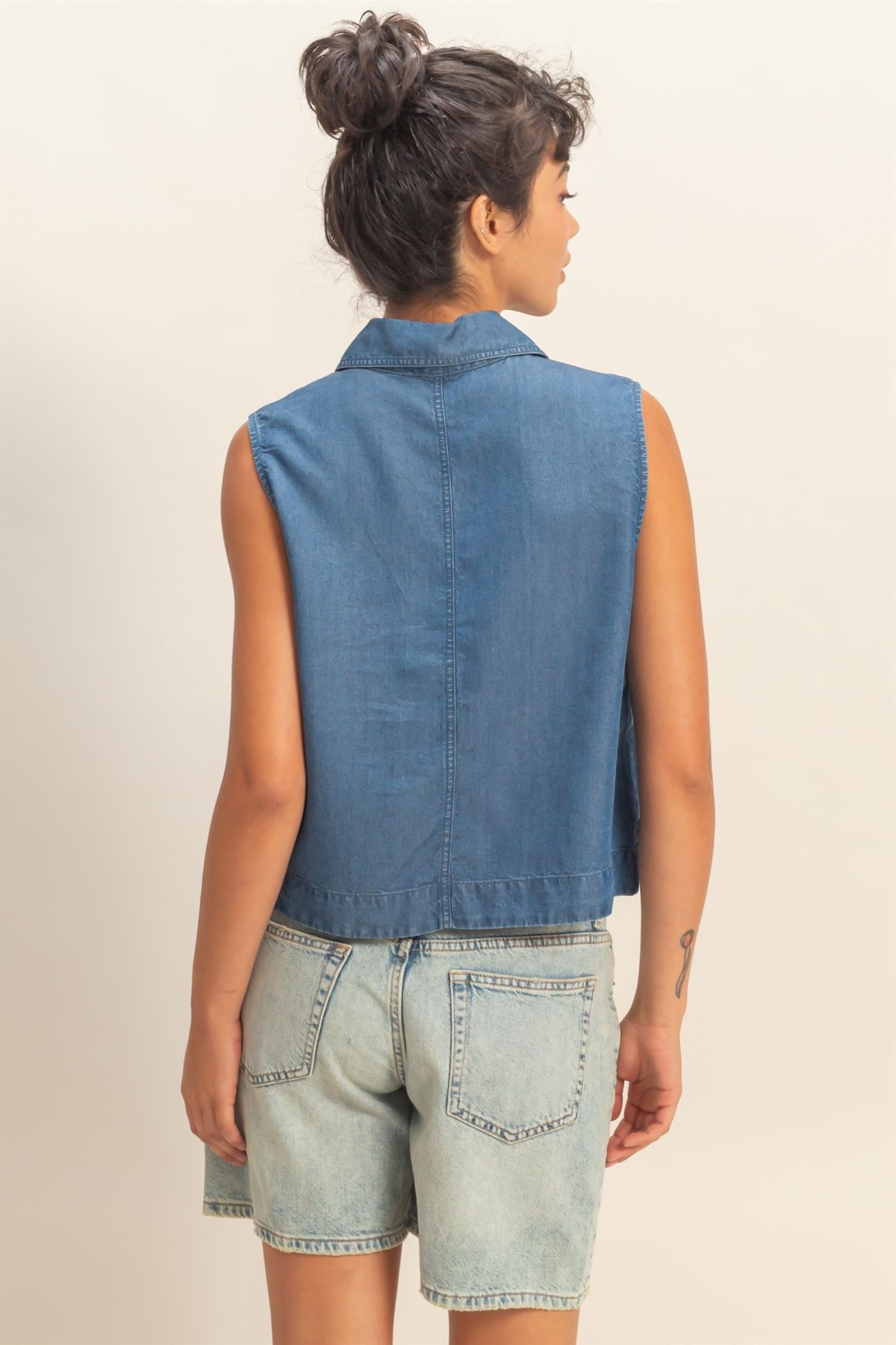 Ready to Go Dark Blue Top