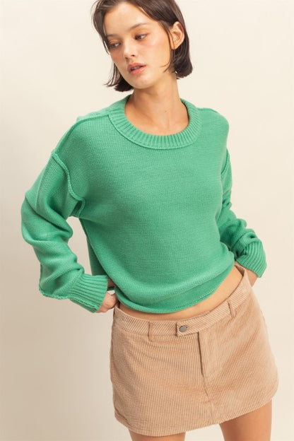 Naturally Cool Green Sweater