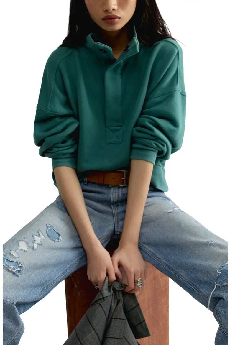 Timeless Aqua Pullover