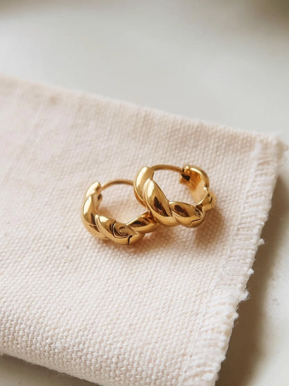 Brea Twisted Hoop Earrings