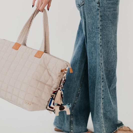 Chic Gallop Tan Bag Charm