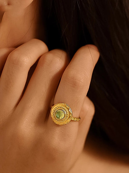 Malin Round Stone Ring