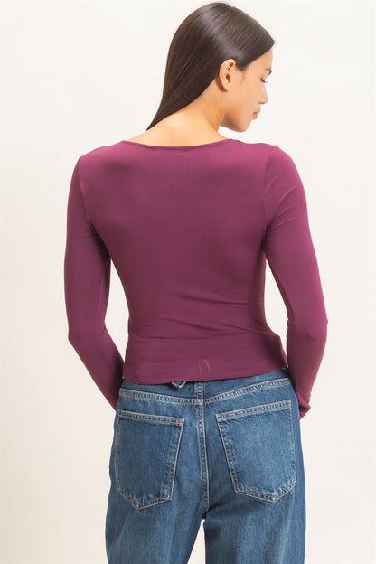 Everyday Layering Dark Cherry Top