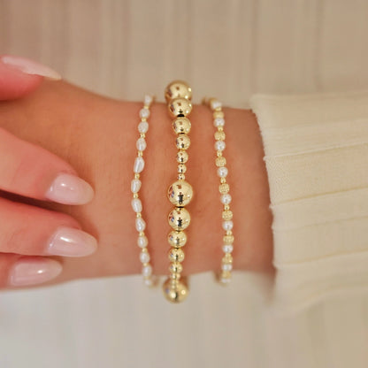 Kennedy 14K Gold Filled Beaded Bracelet