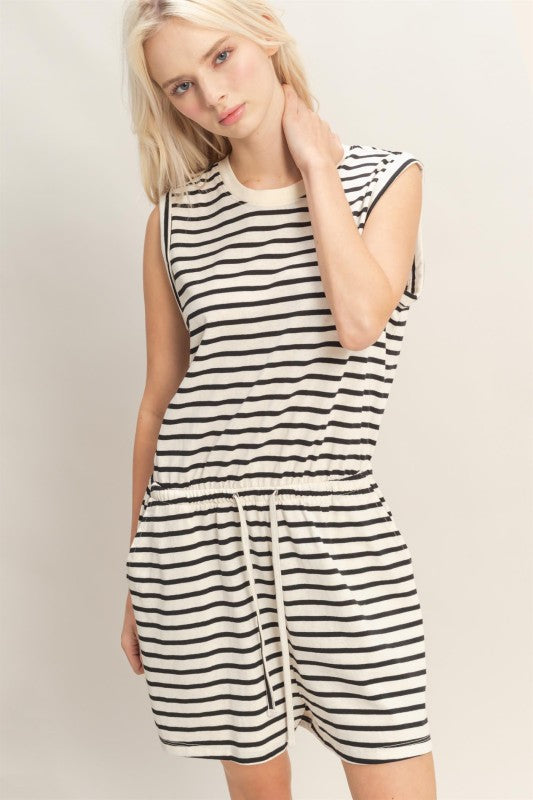 Hold It Together Black Romper
