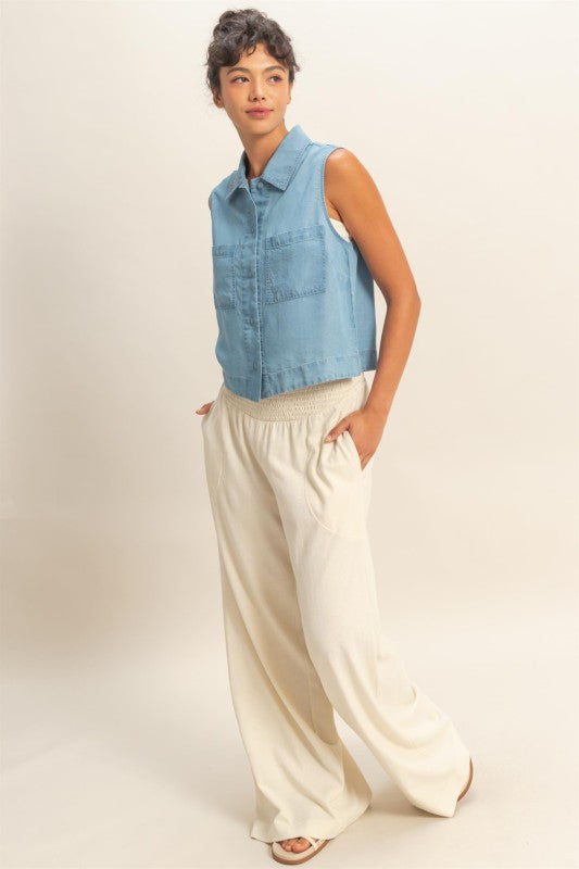 Ready to Go Light Blue Top