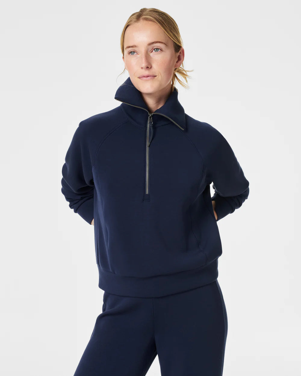 AirEssentials Timeless Navy Half Zip Top