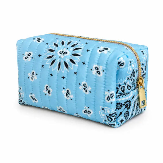 Bandana Sky Blue Cosmetic Bag