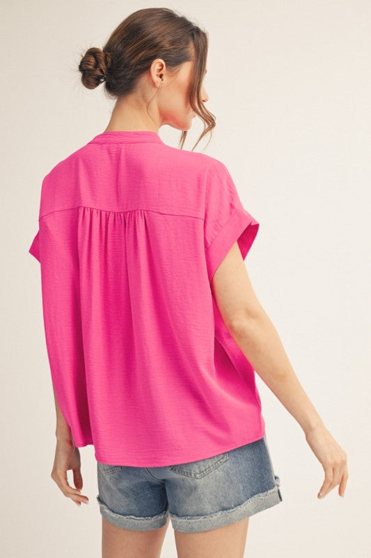 Breaking New Hot Pink Top