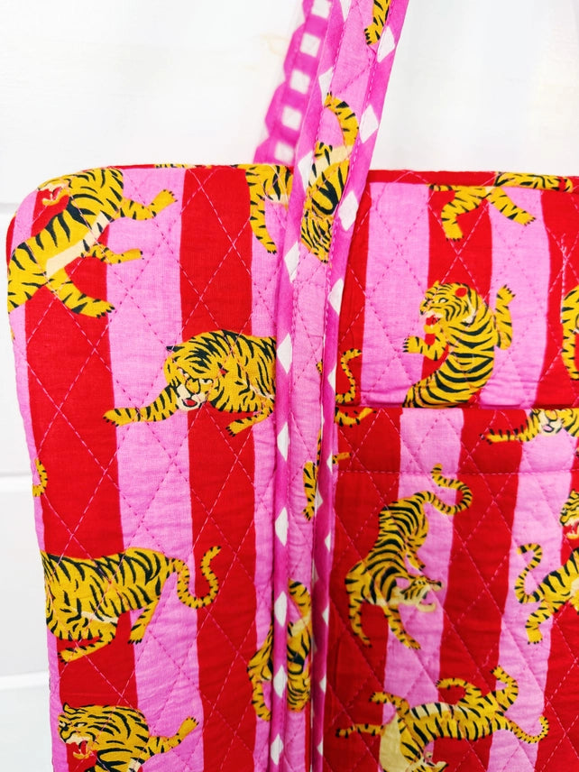 Wild Stitch Quilted Duffle Bag