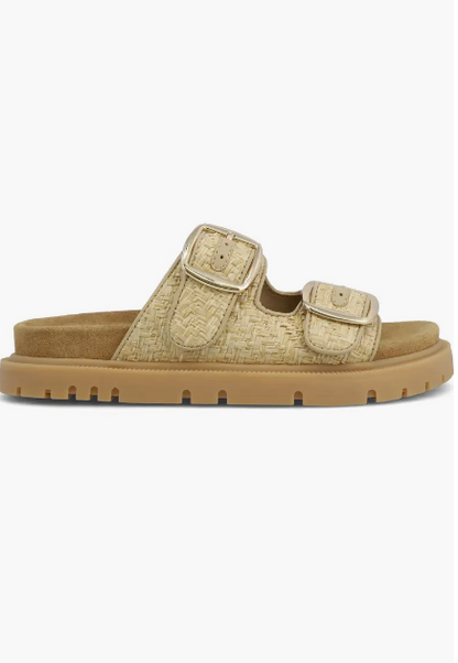 Monica Natural Raffia Platform Sandal