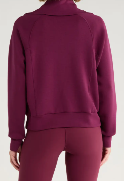 AirEssentials Plum Berry Half Zip Top