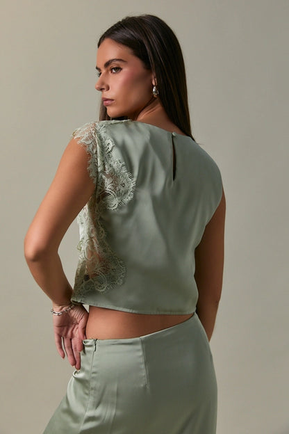 Steal the Show Green Top