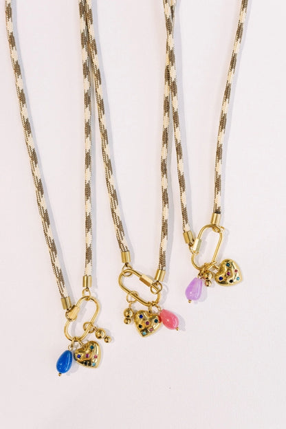 Happy Heart Cord Necklace