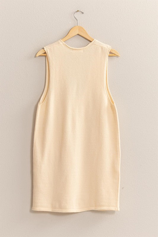 Mentally Here Cream Dress